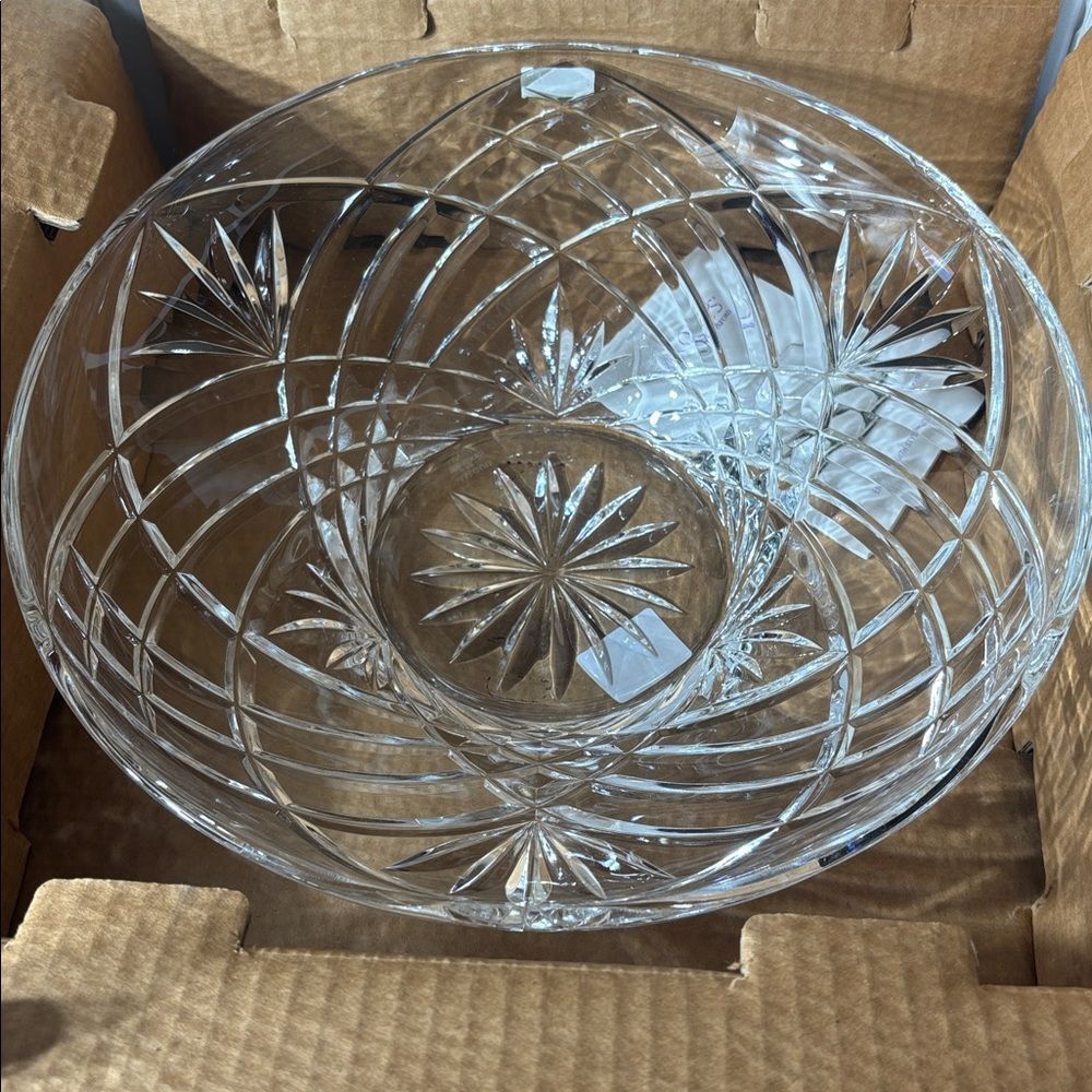 Waterford marquis Crystal Maximilian bowl 12” NIB centerpiece server